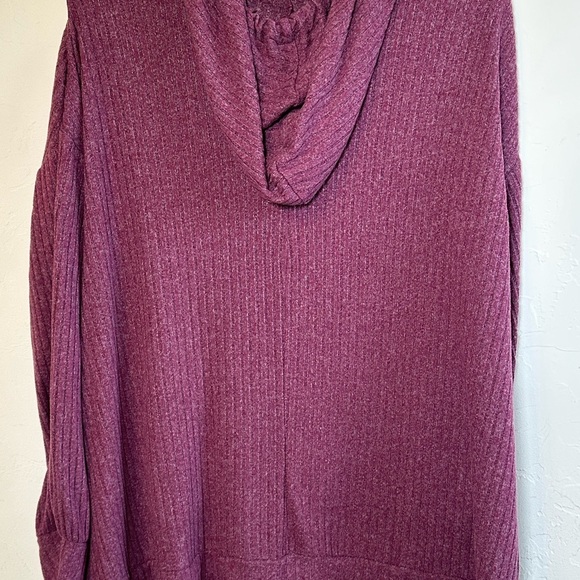 Lane Bryant Cozy Wine Colored Active Knit Lightweight Slouchy Hoodie
Sz 14/16 - Picture 7 of 10